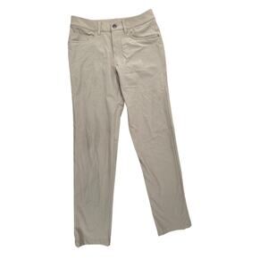 Lululemon ABC Pants Mens 28x31 Tan Beige Commission Warpstreme Stretch Chino